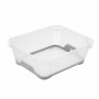 Keeeper Jonas Mini korv A6 libisemiskindla põhjaga, 20x16x7 cm, läbipaistev/hall