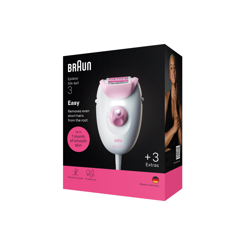 Braun Silk 3 SE3-033 epilaator koos tarvikutega