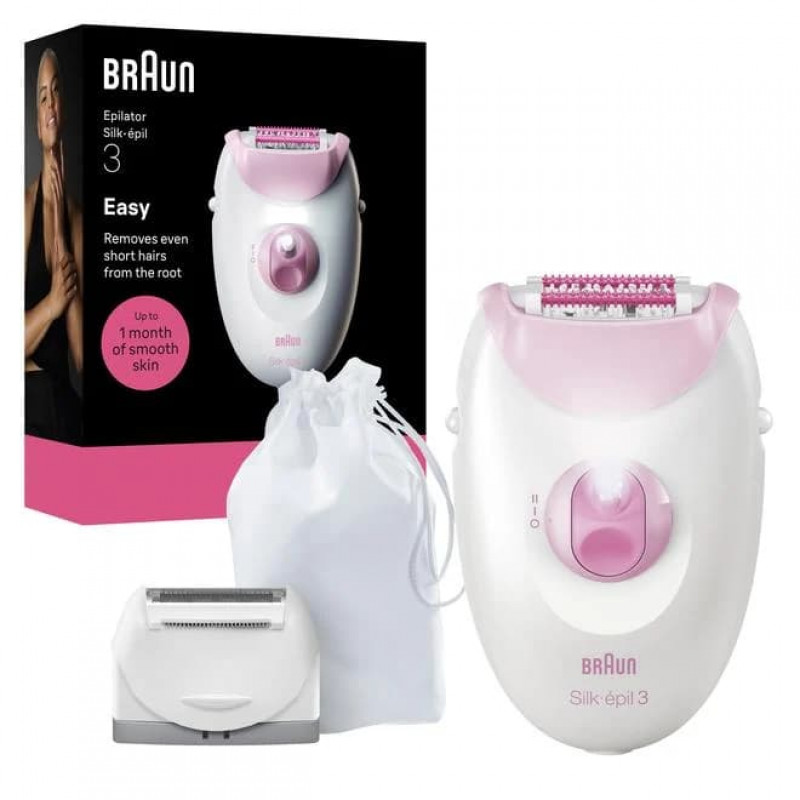 Braun Silk 3 SE3-033 epilaator koos tarvikutega
