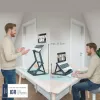 Leitz Ergo 2-in-1 istumis-seismis sülearvuti alus, must (65890089)