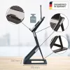 Leitz Ergo 2-in-1 istumis-seismis sülearvuti alus, must (65890089)