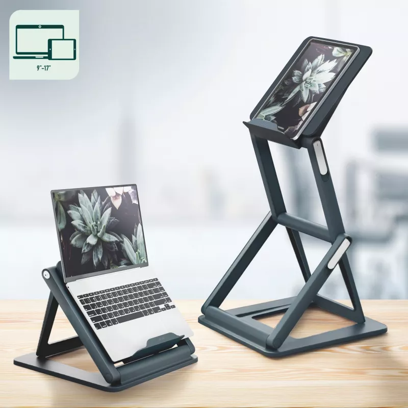 Leitz Ergo 2-in-1 istumis-seismis sülearvuti alus, must (65890089)