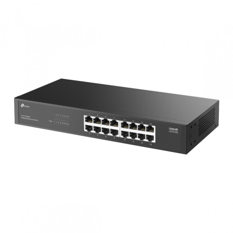 TP-Link LS1016G 16-porti gigabitine laua-/rack-kinnituse lüliti
