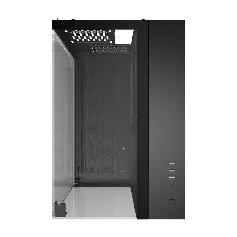 Darkflash TH285M Micro-ATX arvutikorpus karastatud klaasiga, must