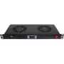 Getfort 1U rack-ventilaatoripaneel 2 ventilaatori ja termostaadiga (GF-FAN2TR)