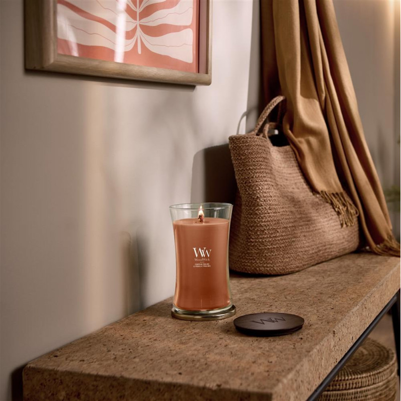 WoodWick kõrvitsapralinee lõhnaküünal 610g