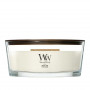 WoodWick White Teak Ellipse küünal, 453,6 g