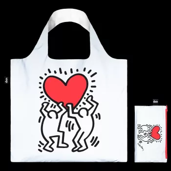 LOQI Keith Haring kott – Dancing Heart (peegeldav)