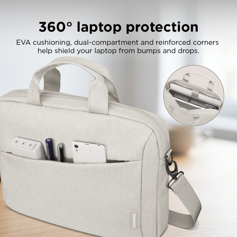 Lenovo T210 ülaltäidetav sülearvutikott kuni 16 inch, õlarihm, beež (GX41W44768)