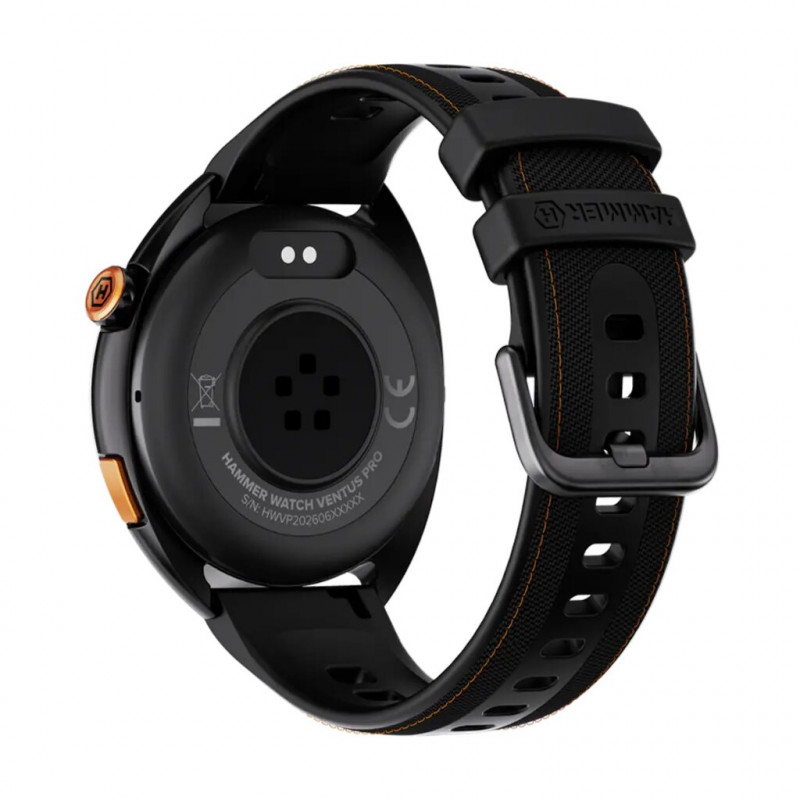 Hammer Ventus PRO nutikell, GPS, 1,43 inch AMOLED, veekindel, must