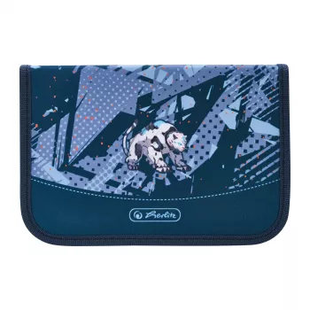herlitz Tech Mech pliiatsikarp, 31-osaline, valmistatud polüester, mõõdud: (L)205 x (S)140 x (K)38 mm, 2 klappi
