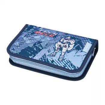 herlitz Tech Mech pliiatsikarp, 31-osaline, valmistatud polüester, mõõdud: (L)205 x (S)140 x (K)38 mm, 2 klappi