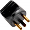 Microconnect toitepistik (ümmargune), must