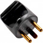 Microconnect toitepistik (ümmargune), must