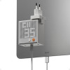 SHARGE Pixel 140 GaN laadija, 140W, 3x USB-C, punktmaatrikskuvar - valge