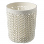Curver Knit S ümmargune korv Ø10x11 cm, valge