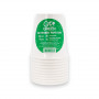 Gogreen Go Green komposteeruvad topsid 250 ml, 10 tk, valge