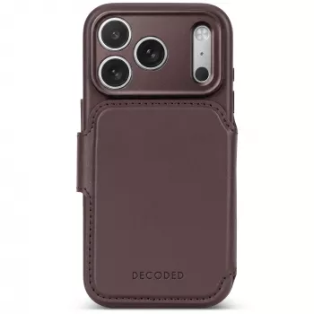 Decoded Leather Detachable Wallet nahkümbris iPhone 18 Pro Max / 17 Pro Max jaoks, MagSafe, Chocolat Brown