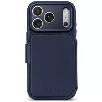 Decoded Leather Detachable Wallet nahkümbris iPhone 18 Pro Max / 17 Pro Max jaoks, MagSafe, Midnight