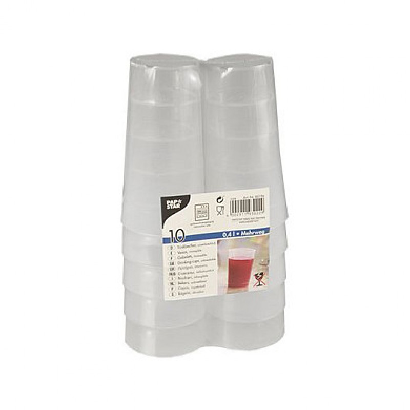 PAPSTAR korduskasutatav joogitops 7,5 cm 0,4 l läbipaistev