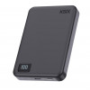 Ksix Powerbank Magslim 10000 mAh magnetiline 15W USB-C PD 20W digitaalne ekraan must