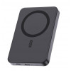 Ksix Powerbank Magslim 10000 mAh magnetiline 15W USB-C PD 20W digitaalne ekraan must