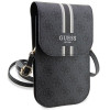 Guess 4G Stripe telefoni käekott, must