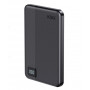 Ksix Powerbank Magslim 5000 mAh magnetiline USB-C PD 20W digitaalne ekraan must