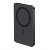 Ksix Powerbank Magslim 5000 mAh magnetiline USB-C PD 20W digitaalne ekraan must