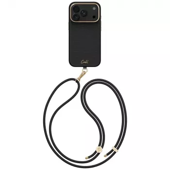 UNIQ Coehl Mirelle ümbris iPhone 18 Pro / 17 Pro jaoks, magnetlaadimisega, must