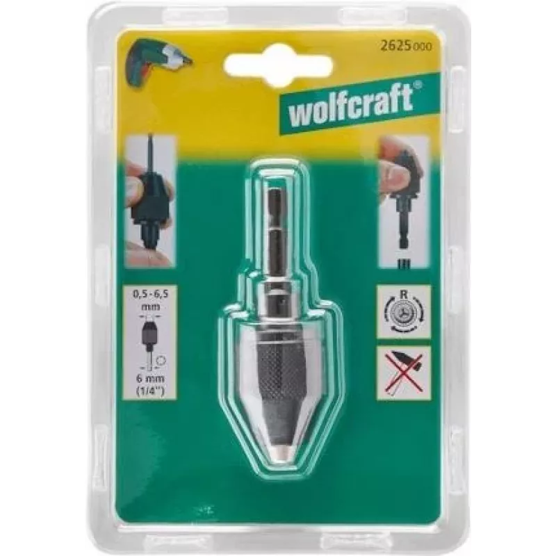 Wolfcraft kiirvabastusega puuripadrun 2625000
