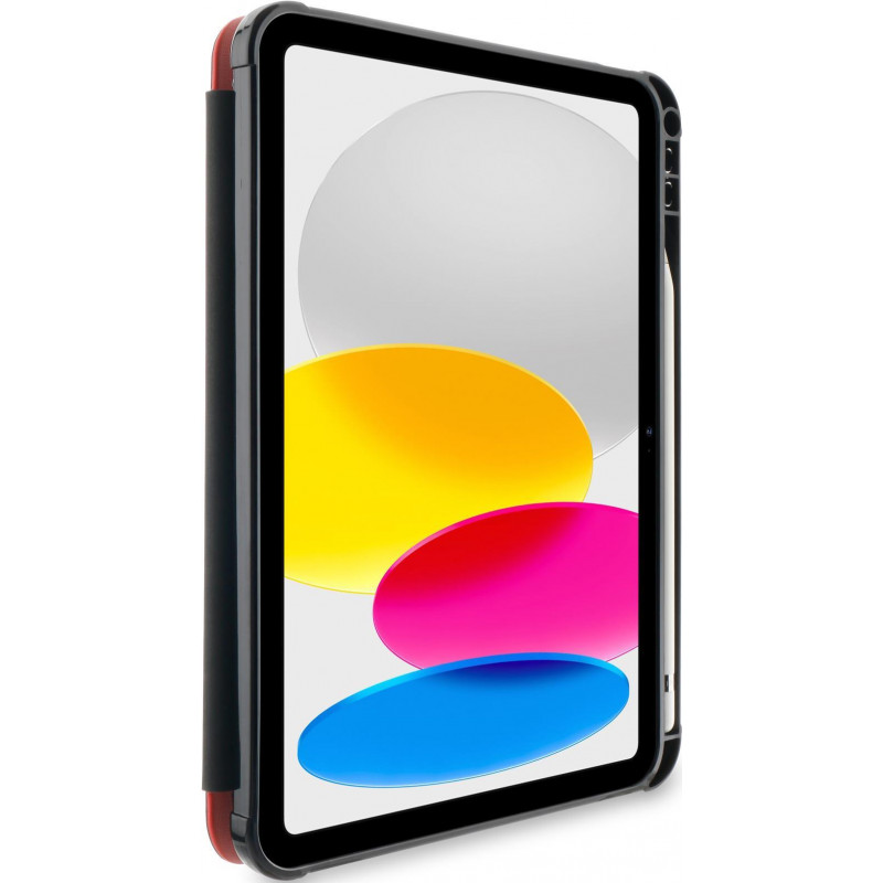 OtterBox React Series üliõhuke klapiga ümbris Apple iPad 10.9 inch (10. põlvkond) jaoks - must/punane