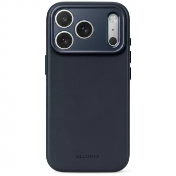 Decoded Leather Backcover - nahast ümbris iPhone 18 Pro Max / 17 Pro Max jaoks, ühilduv MagSafe'iga (kesköö)