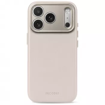 Decoded nahast tagakate - nahast ümbris iPhone 18 Pro / 17 Pro jaoks, ühilduv MagSafe'iga (hallikaspruun)