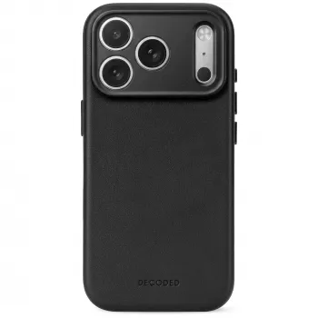 Decoded Leather Backcover - nahast ümbris iPhone 18 Pro Max / 17 Pro Max jaoks, ühilduv MagSafe'iga (must)