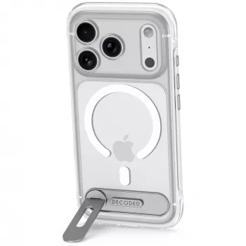 Decoded AntiMicrobial Hybrid alusega tagakate - kate koos alusega iPhone 18 Pro Max / 17 Pro Max jaoks, ühilduv MagSafe'iga (läbipaistev)