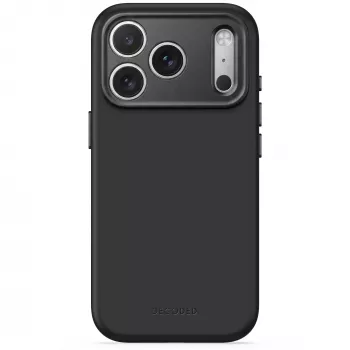 Decoded AntiMicrobial Silicone Backcover ümbris iPhone 18 Pro Max / 17 Pro Max jaoks, MagSafe, Carbon Black