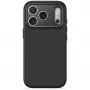 Decoded AntiMicrobial Silicone Backcover ümbris iPhone 18 Pro / 17 Pro jaoks, MagSafe, Carbon Black