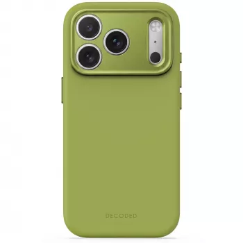 Decoded AntiMicrobial Silicone Backcover ümbris iPhone 18 Pro / 17 Pro jaoks, MagSafe, Moss Green