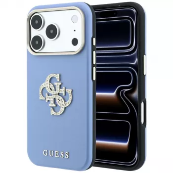 Guess Smooth & Big Strass Logo ümbris iPhone 18 Pro Max / 17 Pro Max jaoks, sinine