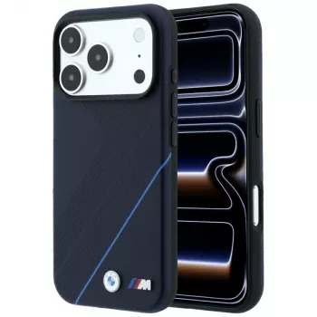 BMW M Tire Track Blue Line MagSafe ümbris iPhone 18 Pro / 17 Pro jaoks, tumesinine