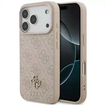 Guess 4G Small Classic Logo MagSafe ümbris iPhone 18 Pro / 17 Pro jaoks, roosa