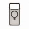 Evelatus Shield kaitseümbris MagSafe'i ja alusega Apple iPhone 18 Pro Maxile, mati rõngas, suitsuhall