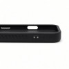 Evelatus kummikattega MagSafe ümbris koos alusega Apple iPhone 18 Pro Max jaoks, must