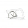 Evelatus hübriidkate MagSafe ja 360-kraadise metallalusega Apple iPhone 18 Pro Maxile, PC+TPU, läbipaistev