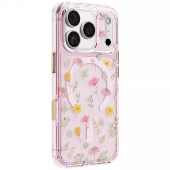 UNIQ Coehl Evie ümbris iPhone 18 Pro / 17 Pro jaoks, magnetlaadimine, roosa