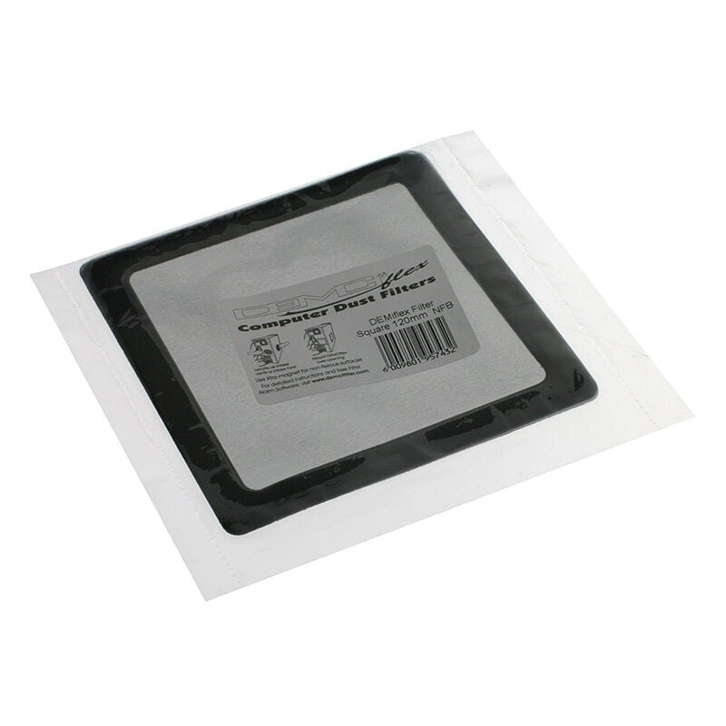 DEMCiflex tolmu filter 120 mm, ruudukujuline, must (129,4 x 129,4 mm)