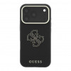 Guess SW graanitud PU ja suure vaigust logoga ümbris Apple iPhone 18 Pro jaoks, must