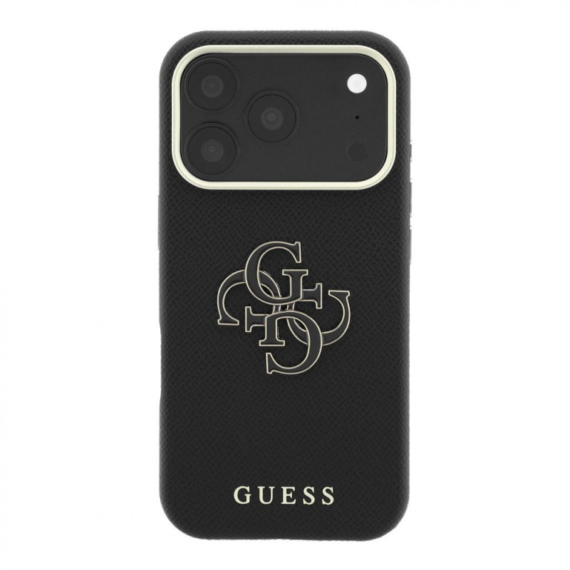 Guess SW graanitud PU ja suure vaigust logoga ümbris Apple iPhone 18 Pro jaoks, must