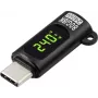 Renkforce USB-C® adapter [1x USB-C® pistik - 1x USB-C® pesa (Power Delivery)] LED-ekraan laadimine (pinge/vool/võimsus), 8K UHD